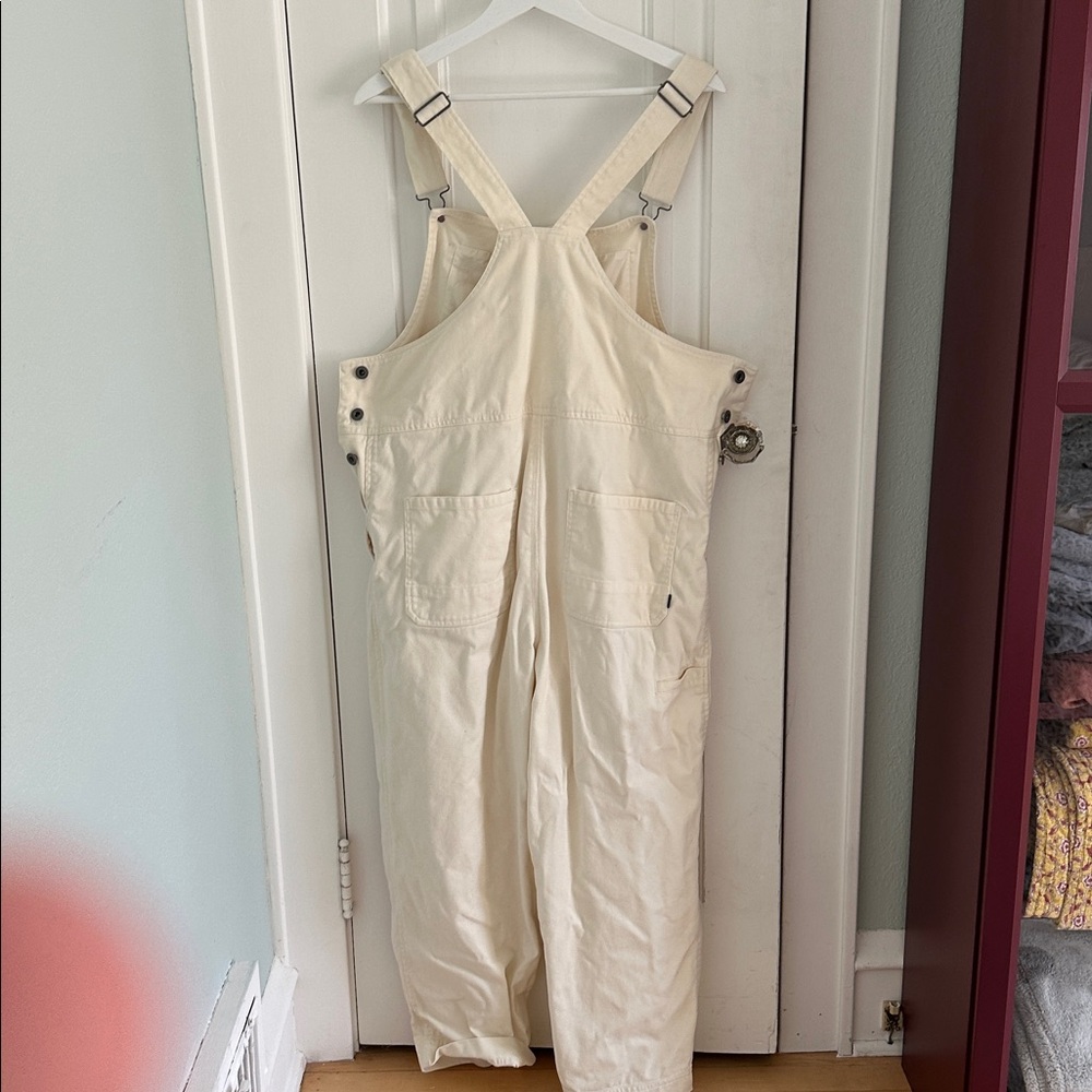 Finisterre • Cream 100% Cotton Denim Overalls Size 12 UK (M in US) - Picture 10 of 11